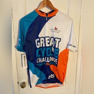 L- Great cycle challenge bicycle prize shirt NWT